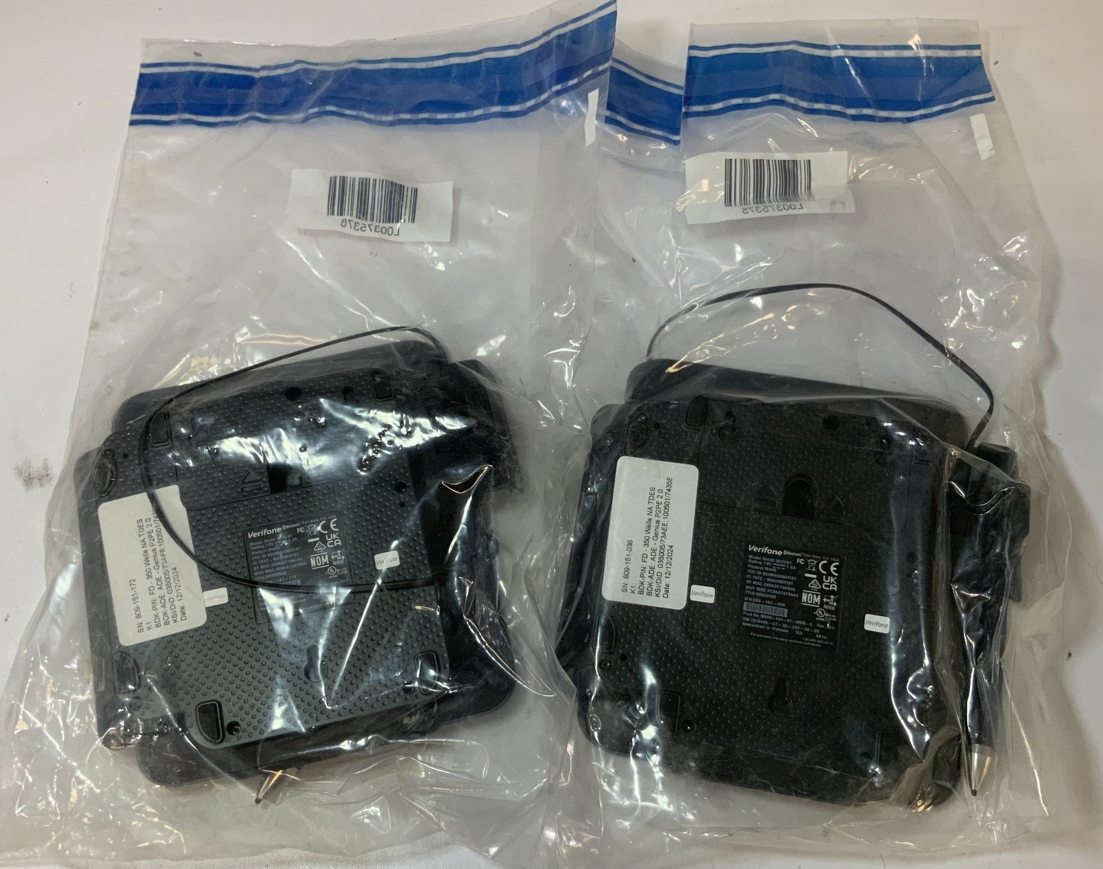 (Lot of 2) Verifone M400 WIFI/BT Bluetooth Credit Card Payment Terminal “H1D”