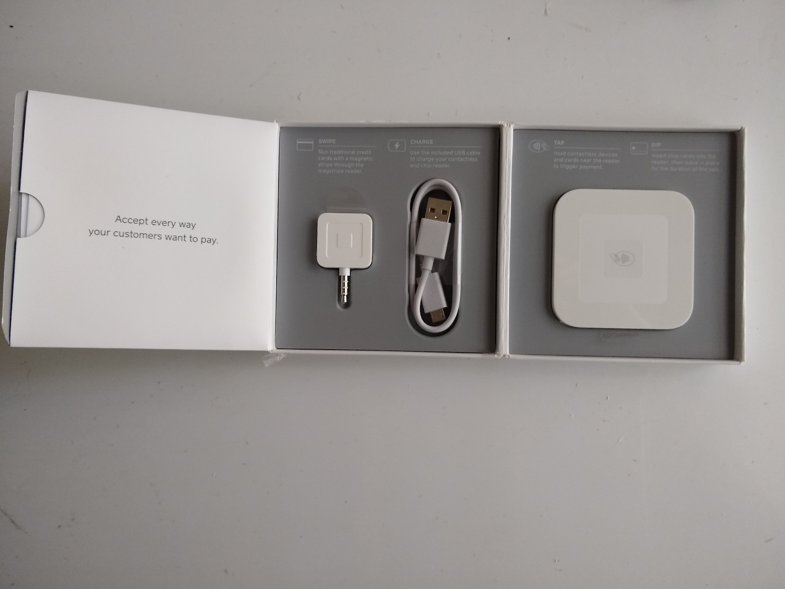 Square Credit Card Reader for Contactless Chip Model S6 and docker reader