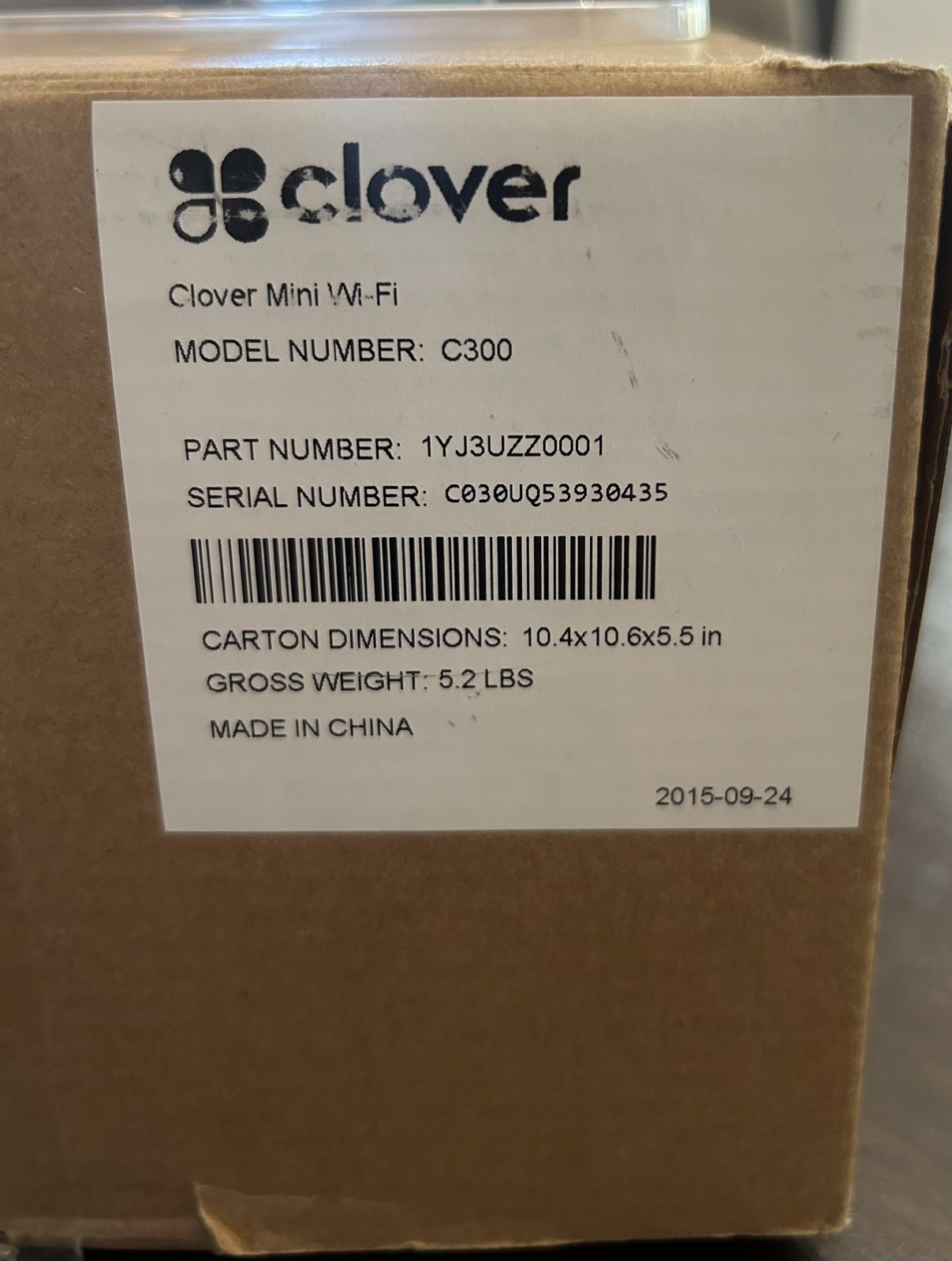 Clover Mini Wi-Fi POS System 2015 *READ DESCRIPTION*