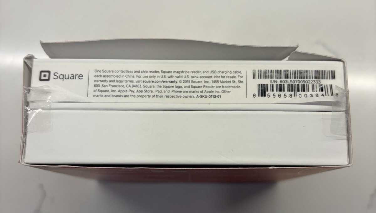 Square Reader 1st Generation Contactless POS Hardware A-SKU-0113-01