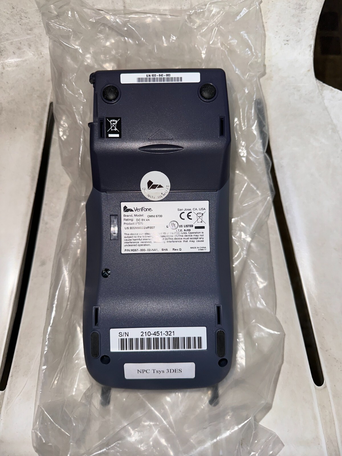 Verifone vx570 Credit Card Machine