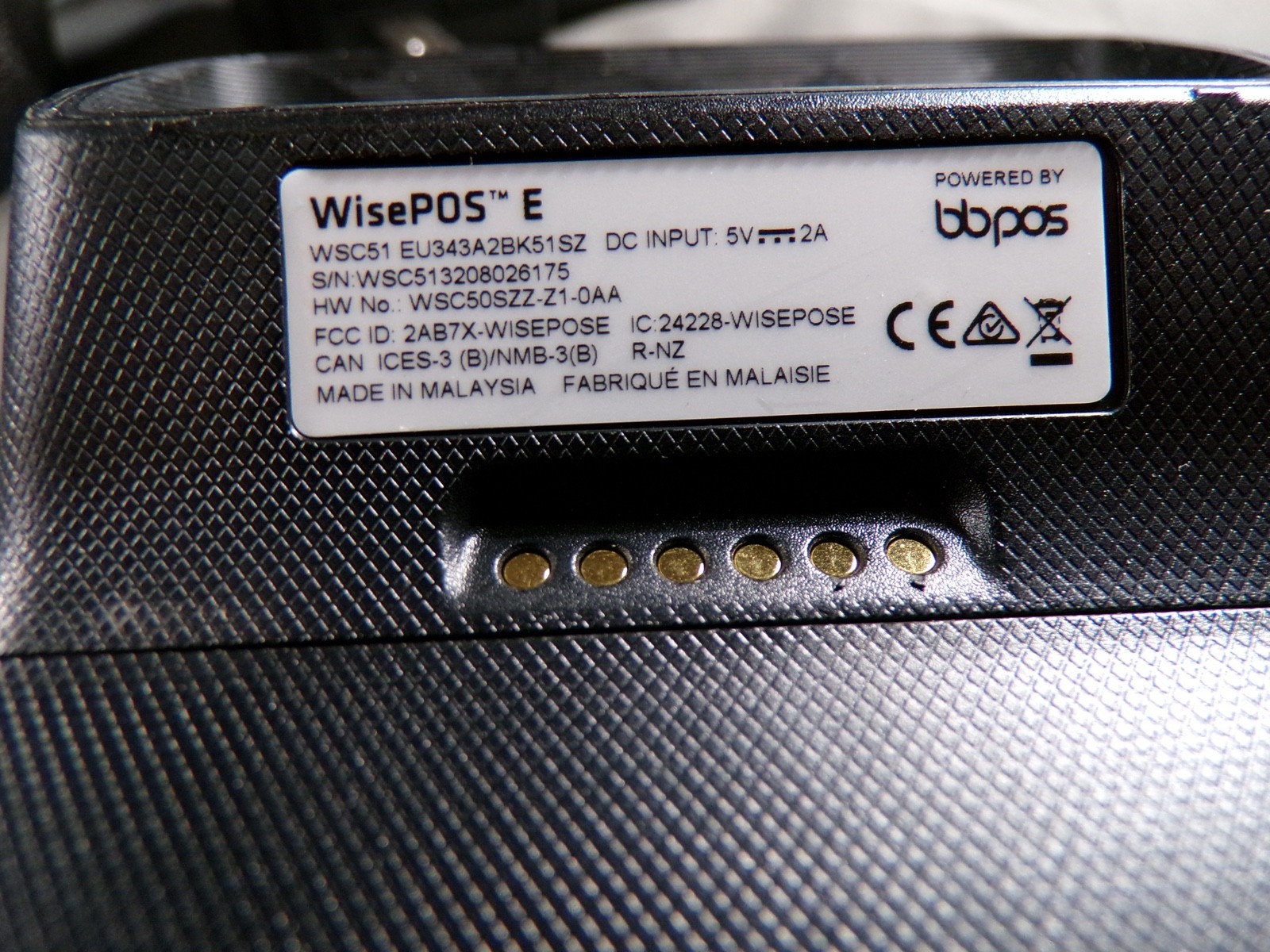 WISEPOS E WSC51 STRIPE TERMINAL CARD READER USB CHARGING **UNTESTED