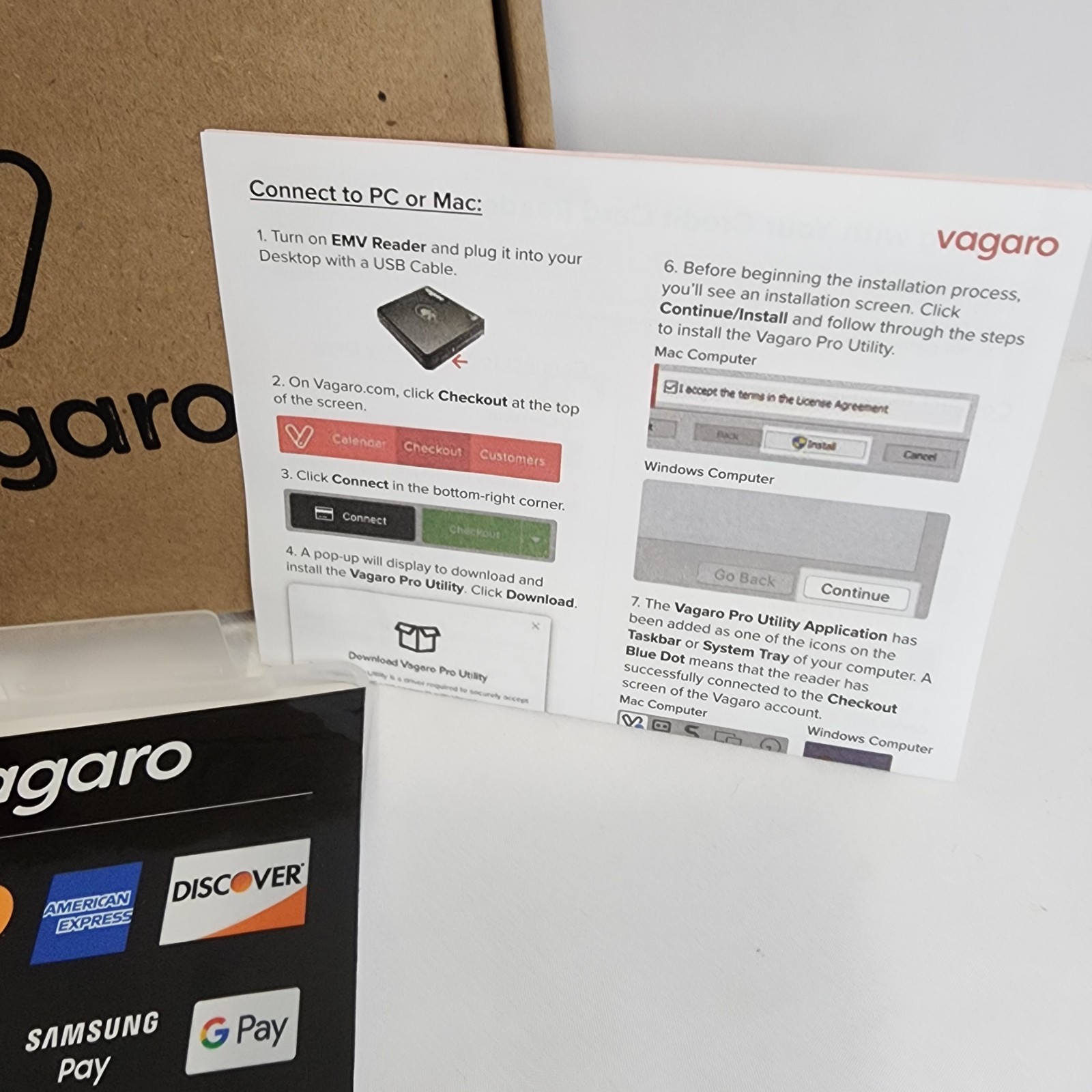 Vagaro EMV Chipper 3X BT Bluetooth Card Reader + USB-C, w/Strap & Case – NEW