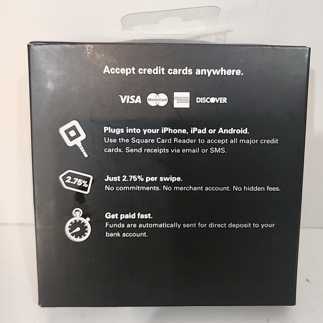 Square Credit Card Reader for Apple and Android Headphone Jack – New