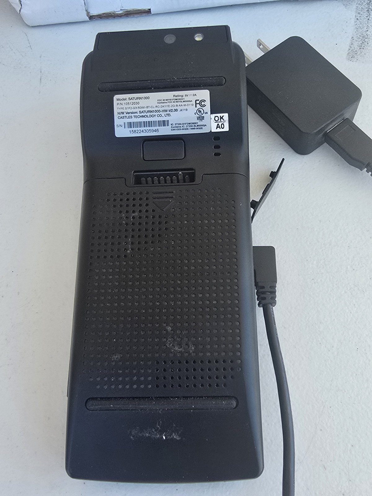Castle Technology Saturn1000 Android Wireless POS Terminal