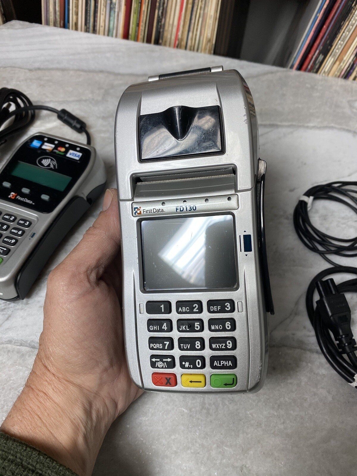 FIRST DATA FD-130 AND RP10 CREDIT CARD TERMINAL PIN PAD BUNDLE -FREE SHIPPING!