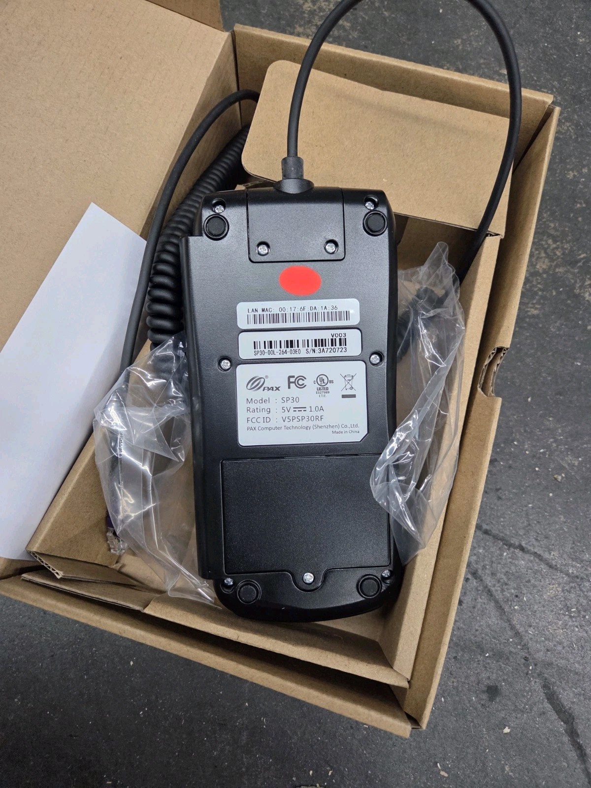 PAX SP30 Pin Pad Credit Card Terminal Reader NEW