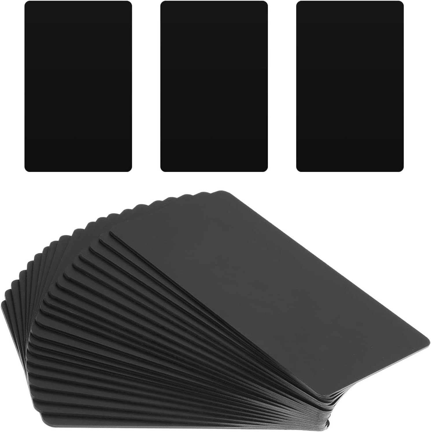 20 Pcs NFC Cards Black NTAG 215 Rewritable Programmable NFC Tags Blank PVC Compa