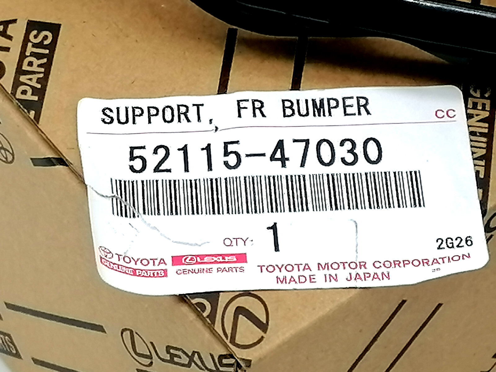 5211547030 GENUINE FOR TOYOTA 2012-2017 PRIUS V /+ FRONT BUMPER RIGHT BRACKET
