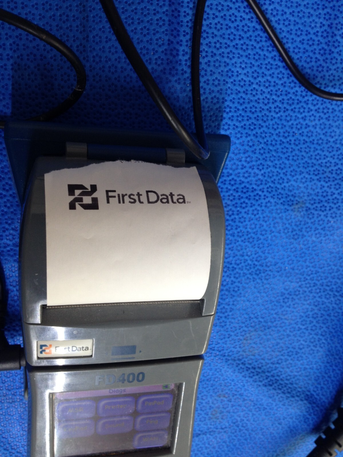 First Data FD 400 Credit Card Machine