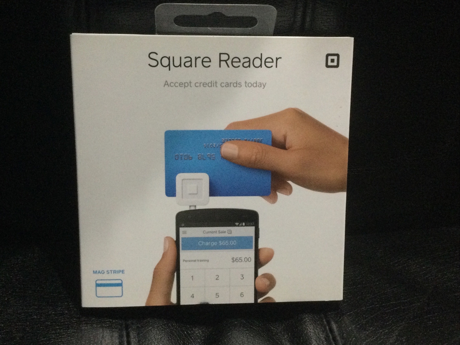 Square A-PKG-0206-01 Credit Debit Card Reader – White for Apple iPhone and…