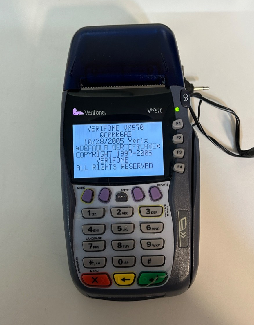 NICE CLEAN VeriFone Vx570 Credit Card Terminal Reader POS Point of Sale onC