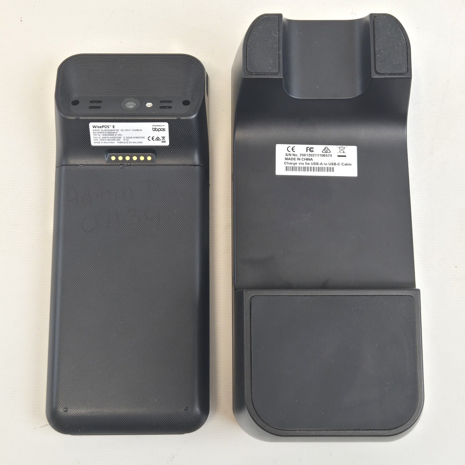 WisePOS E Model: WSC51 Smart Touch Screen Card Reader w/ Cradle/Dock + USB-C