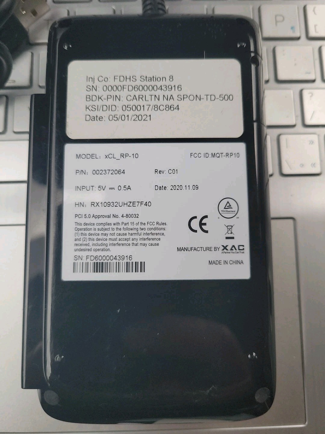 First Data RP10 EMV NFC Pinpad for FD150 Credit Card Machine – 500 Encryption
