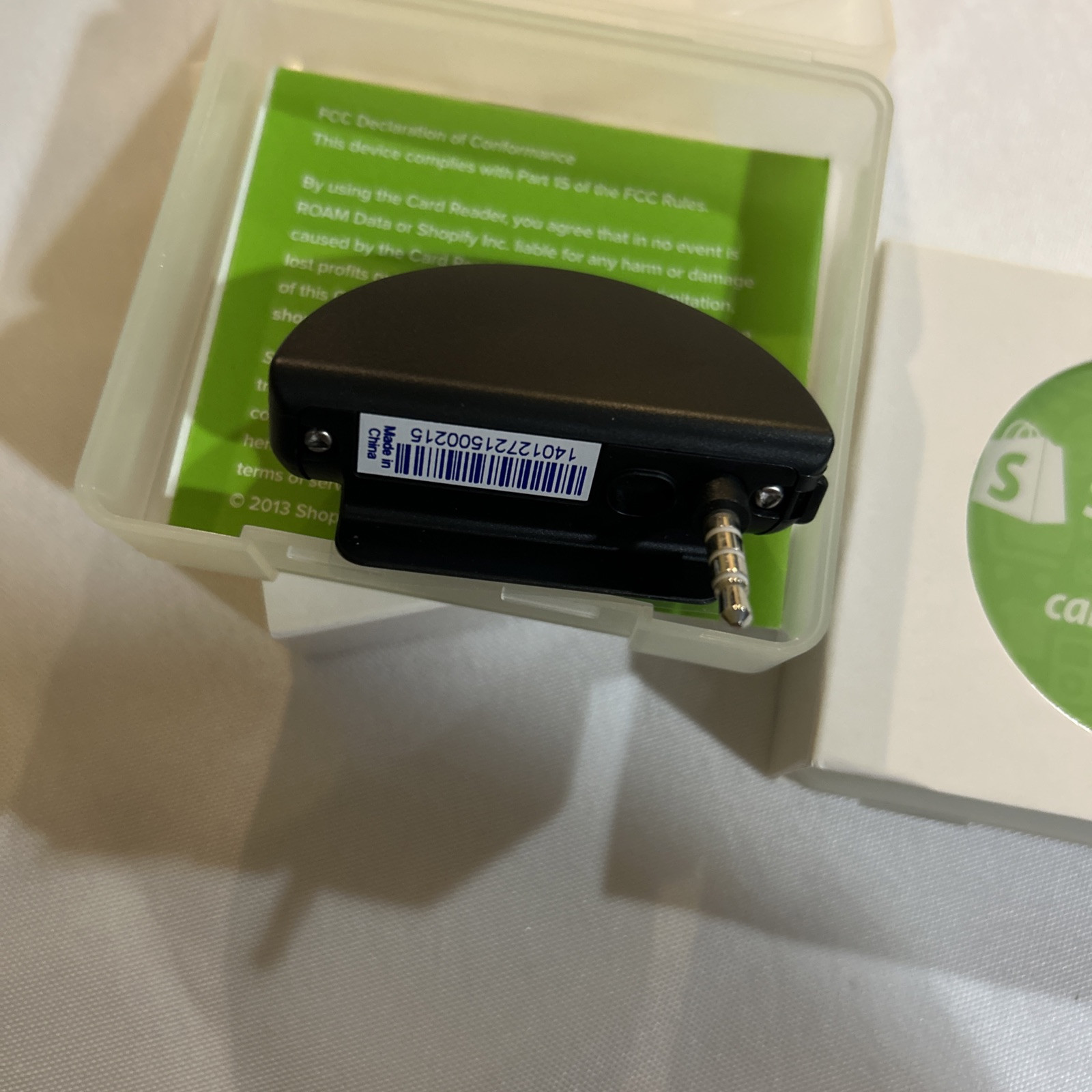 Card Reader Shopify MOBILE Apple and Android 3.5 mm Headphone Jack Lot 2