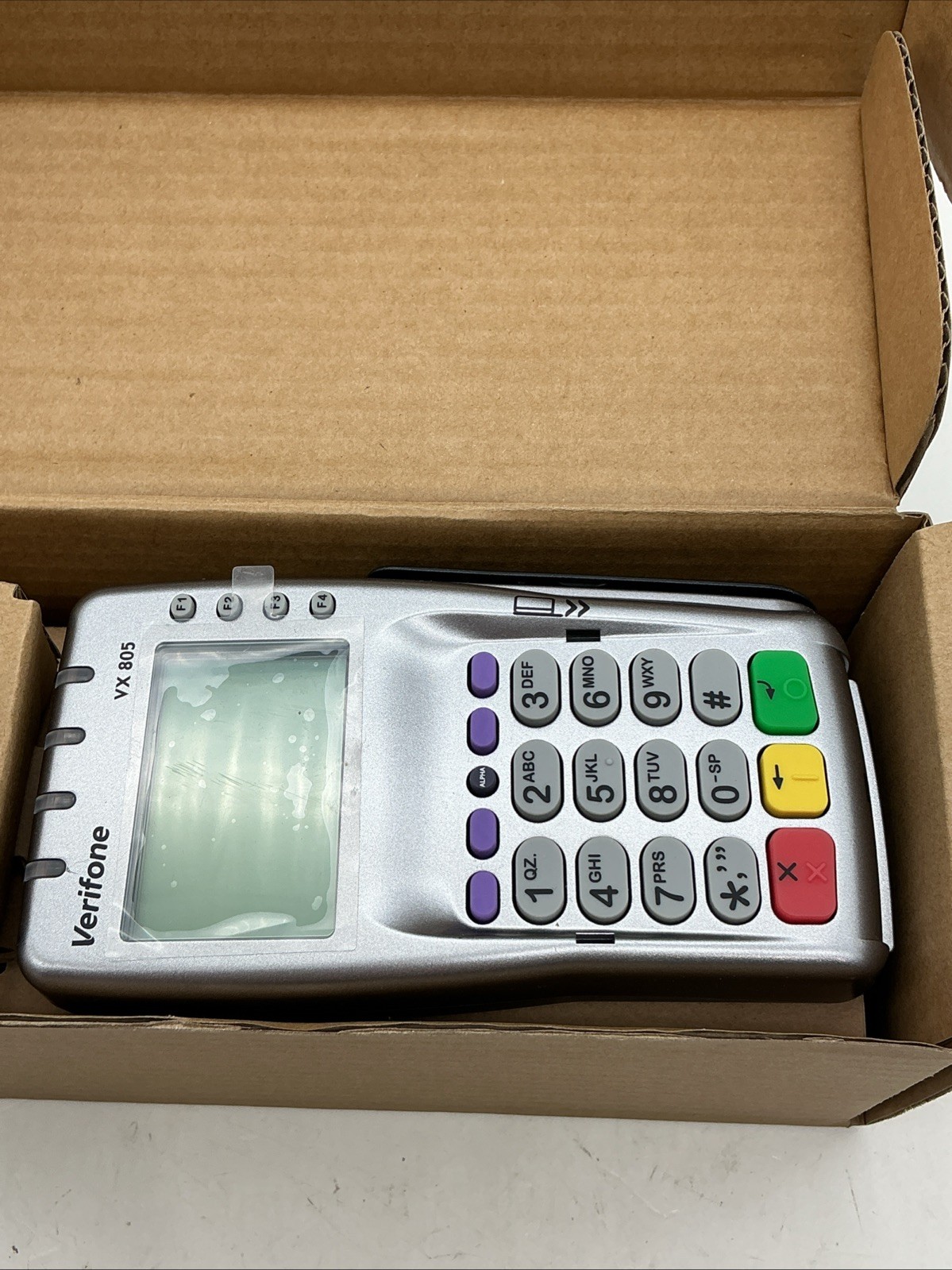 BRAND NEW Open Box VeriFone VX805 Credit card Merchant Scanner (84)