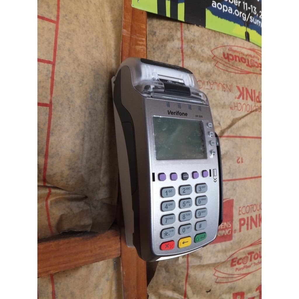 Verifone Vx520 Wall Mount Terminal Stand 3d Printed