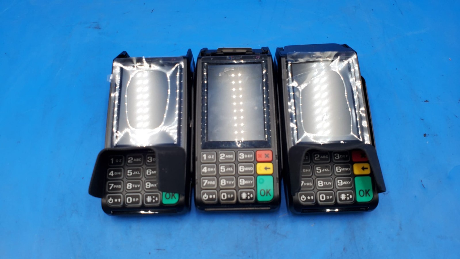 LOT OF 3/ DEJAVOO Z9 VEGA3000 BLACK 3.5″ CREDIT CARD TERMINAL