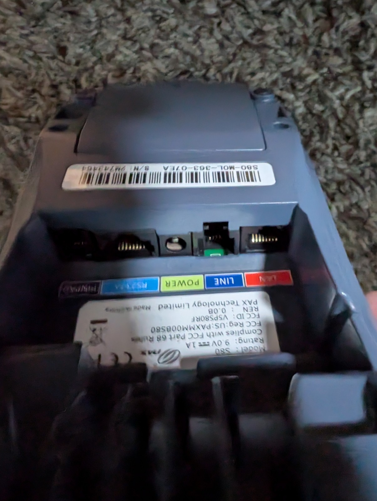 PAX S80 EMV Ready Credit Card Terminal – S80M0L36307EA