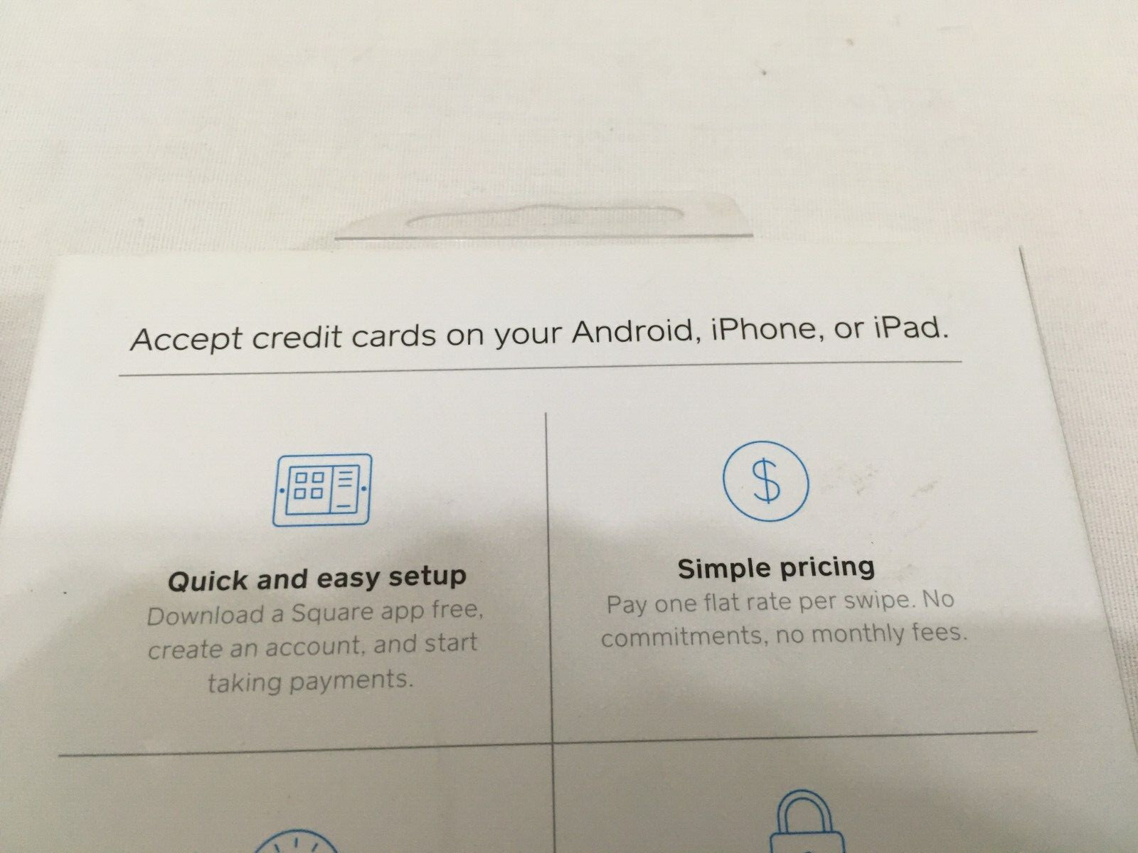 (2) NEW Square Credit Card Reader for Magstripe w/Headset Jack for Apple Android