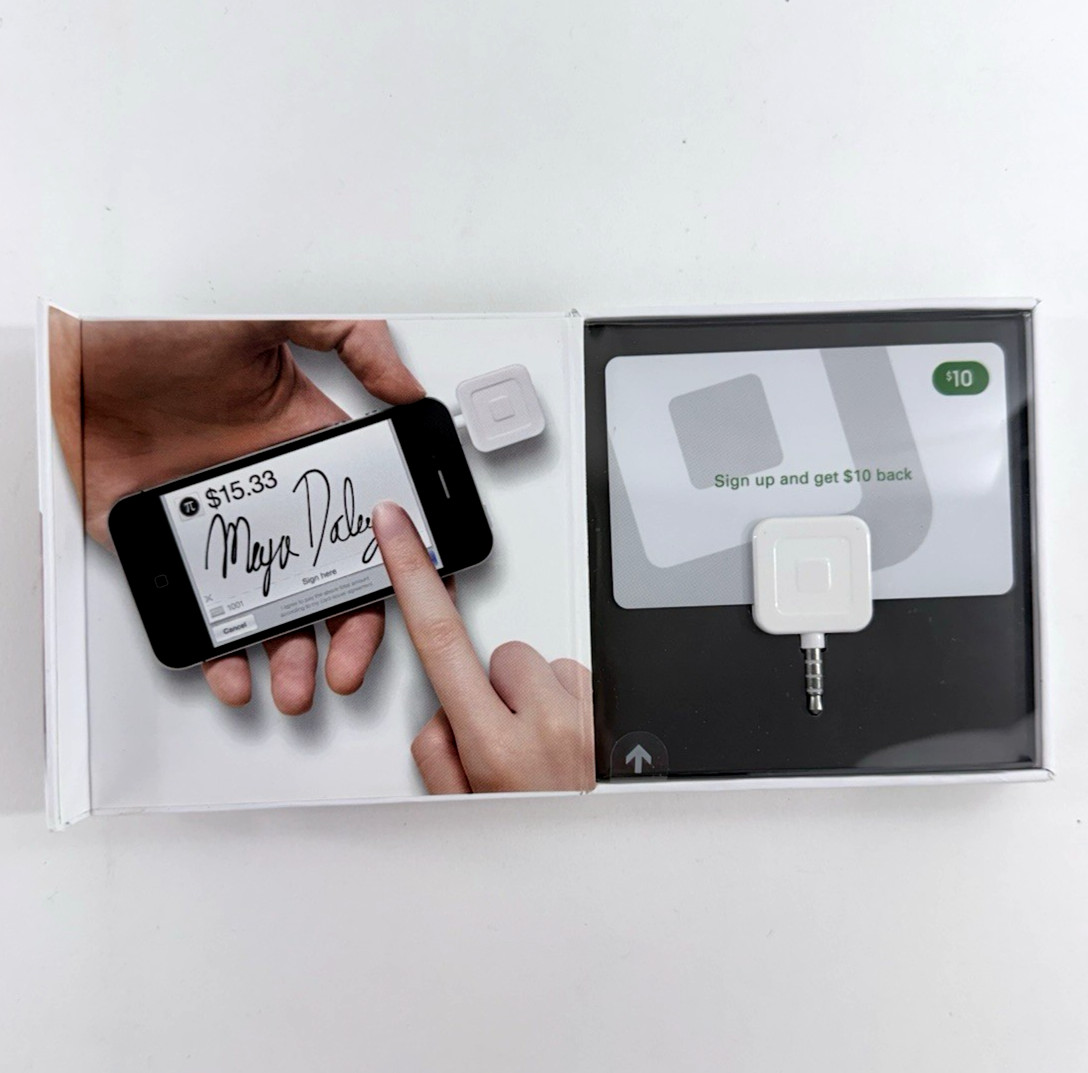 Square Credit Card Magstripe Reader for Smart Phone (3.5 mm Headset port) – New