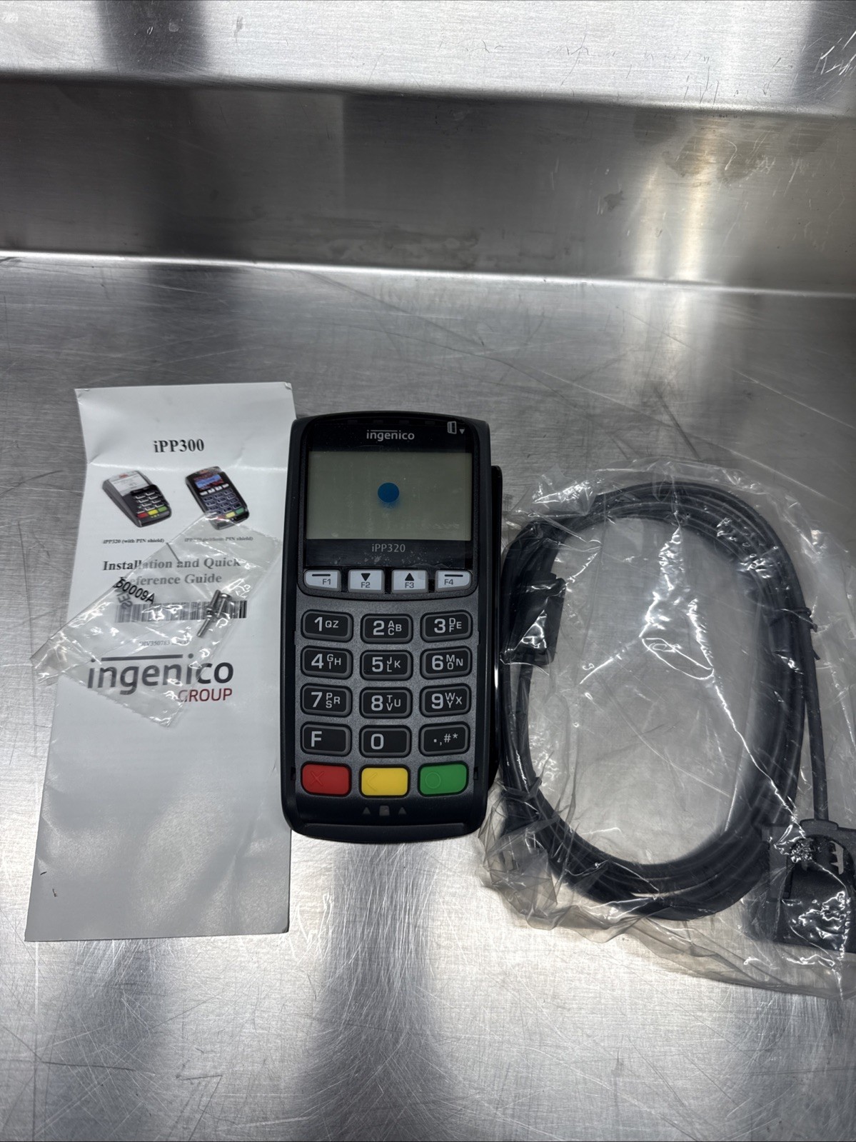 Ingenico iPP320 Payment Terminal with Connector Cable & Manual