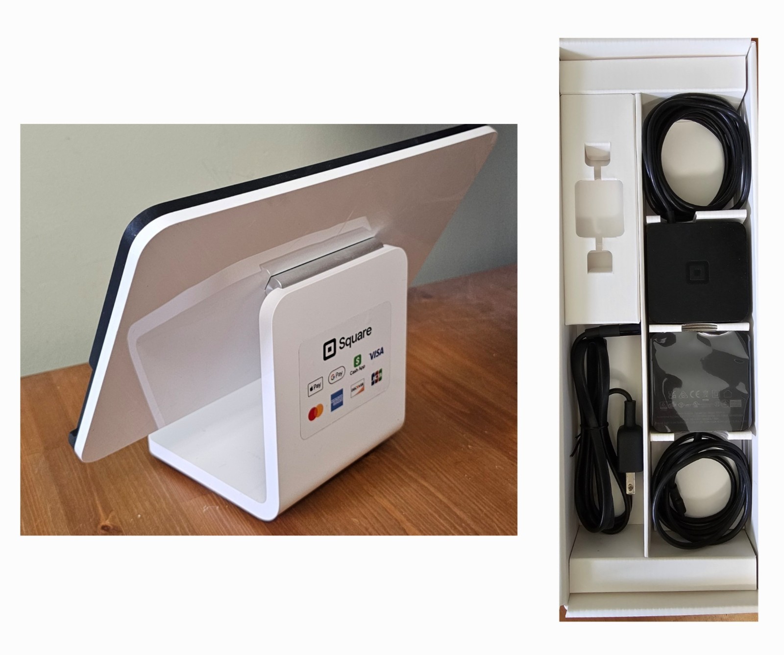 Square Stand SPG1-01 POS System Terminal IPad Terminal With Cords