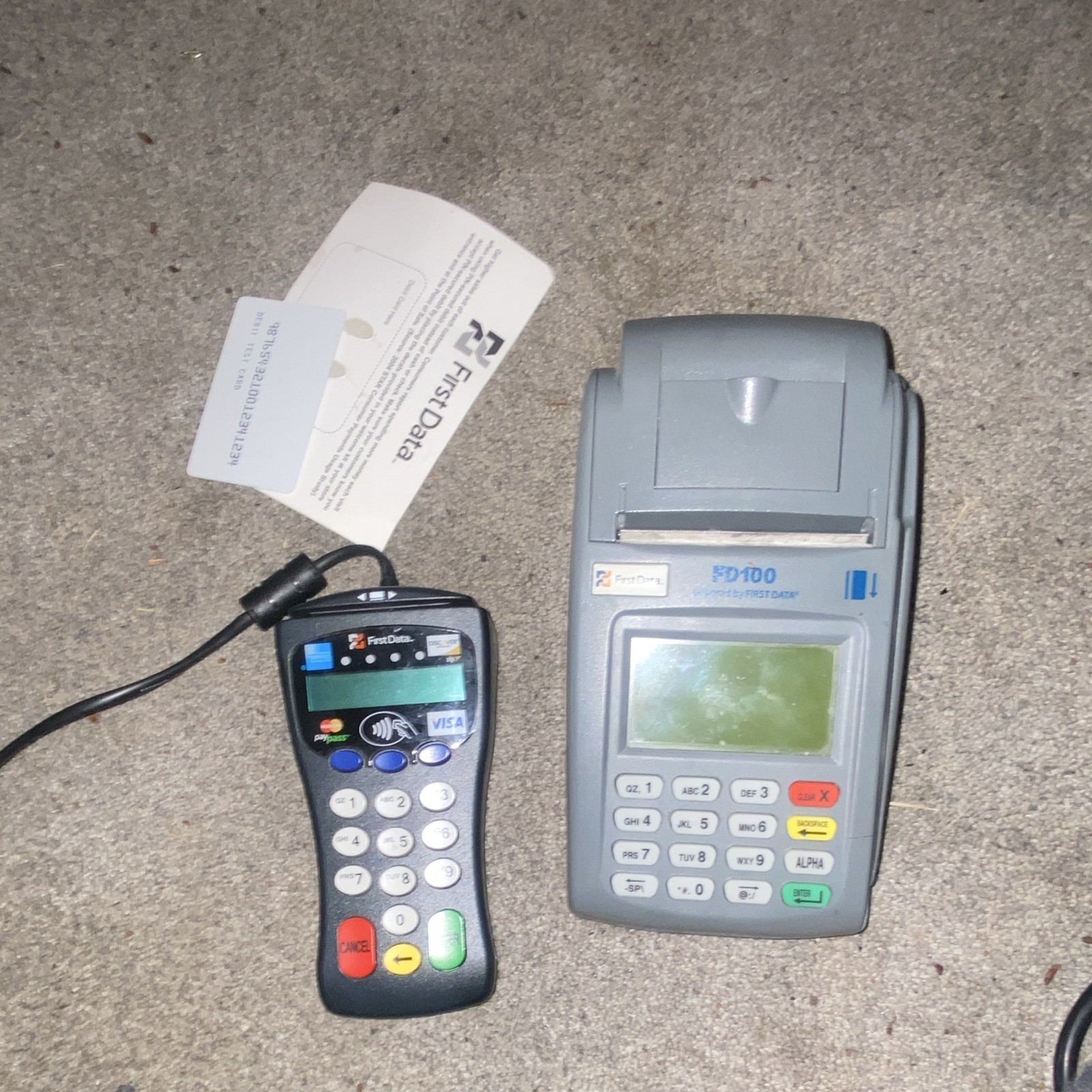 First Data FD-100 Wired Credit Card Terminal, First Data FD100 Series