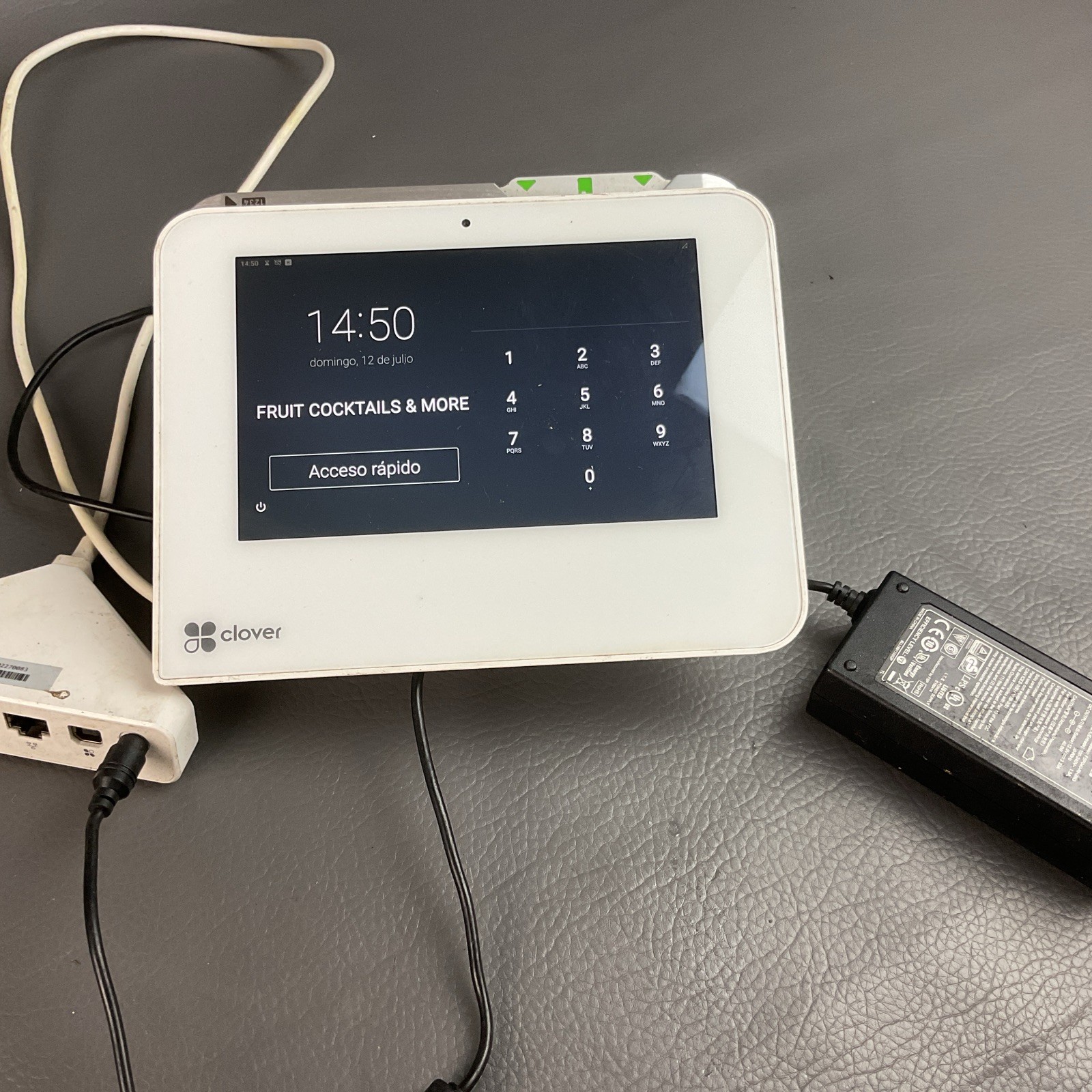 Clover Mini C302U 2nd Gen POS System + Hub & Power Supply–Locked- Working