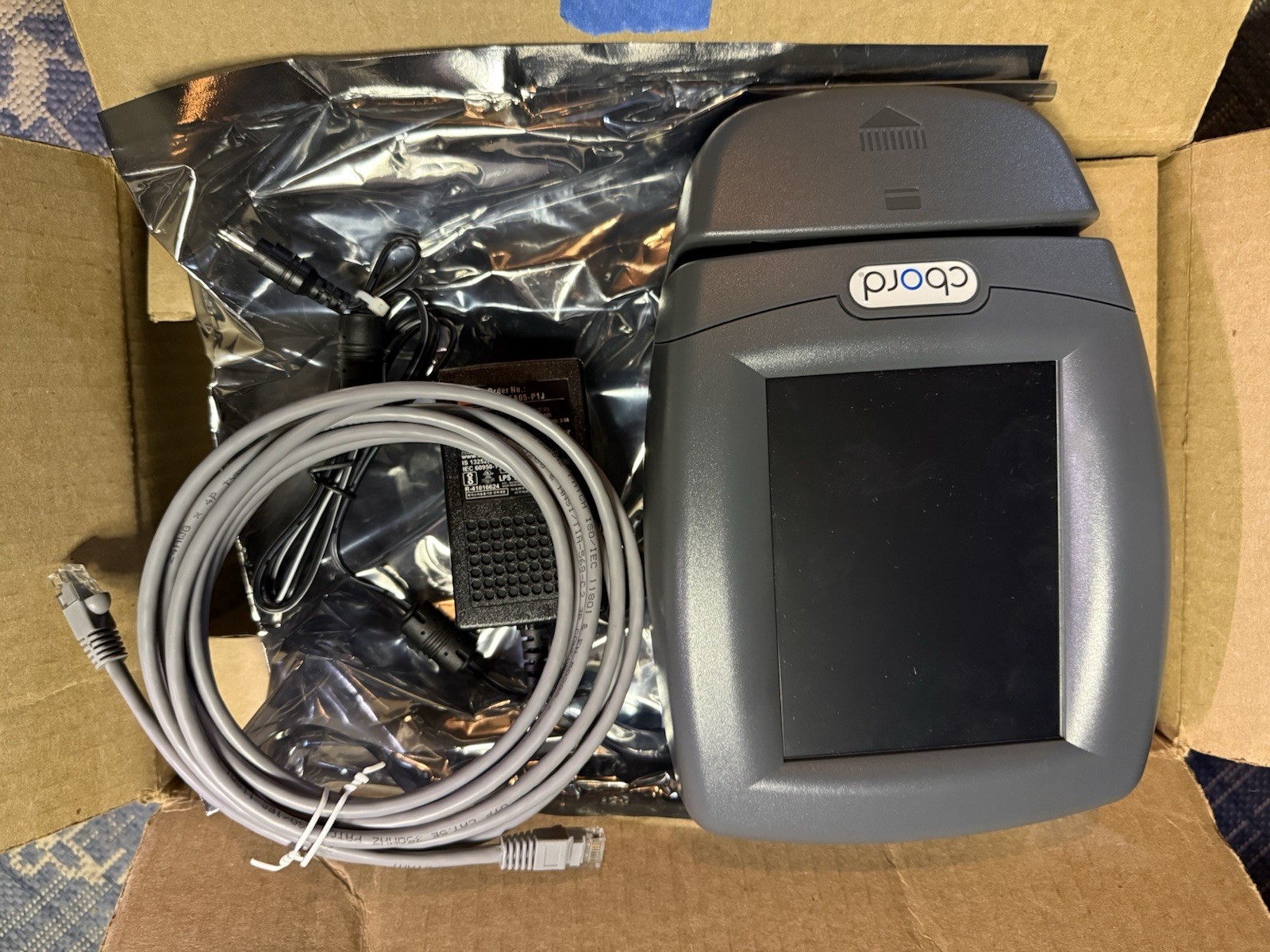 CBORD CS Gold POS Touchscreen Terminal Complete New Open Box w/ Power Supply