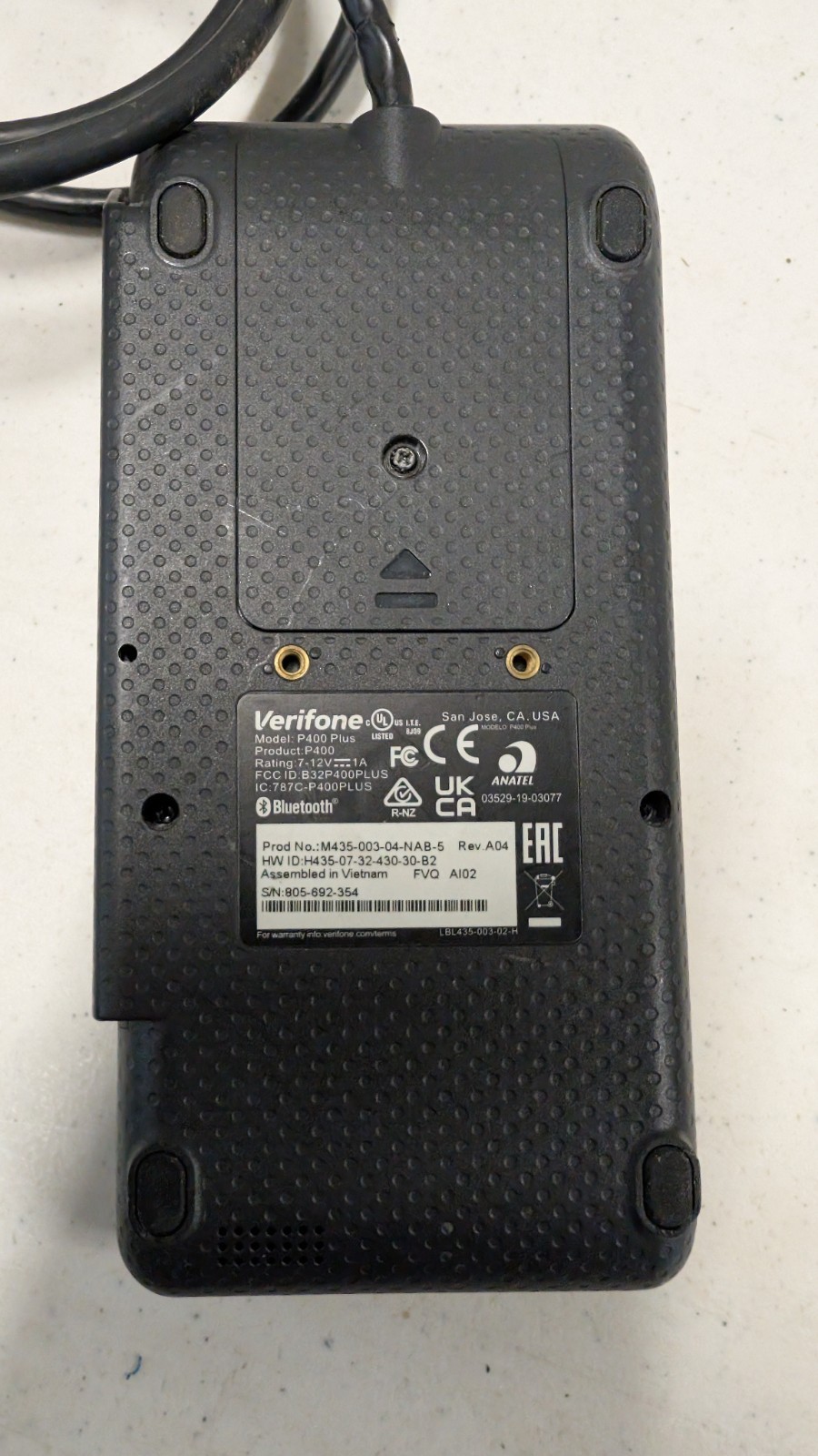 Verifone P400 Plus Adyen Credit Card Terminal