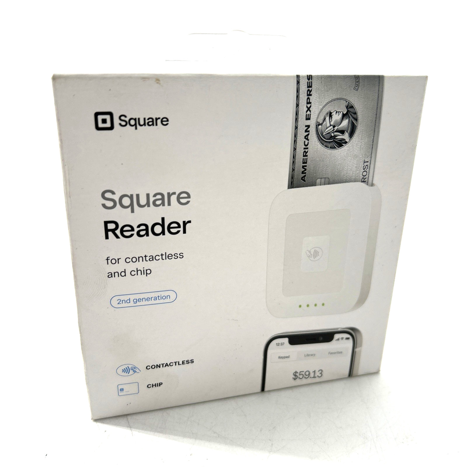 Square Card Reader for Contactless and Chip 2nd Generation White