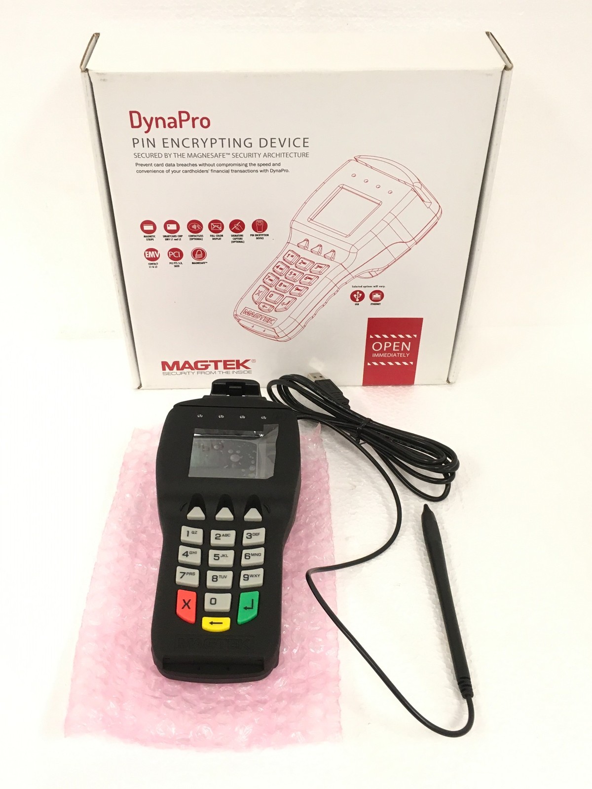 NEW MagTek 30056003 DynaPro PIN Encrypting Device Credit Card Reader FREE SHIP