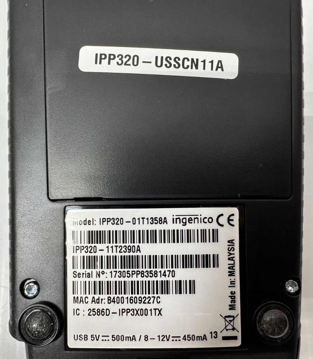 INGENICO IPP320 IPP320-11P2391A IPP320-01T1358A PAYMENT TERMINAL CHIP READER LOT
