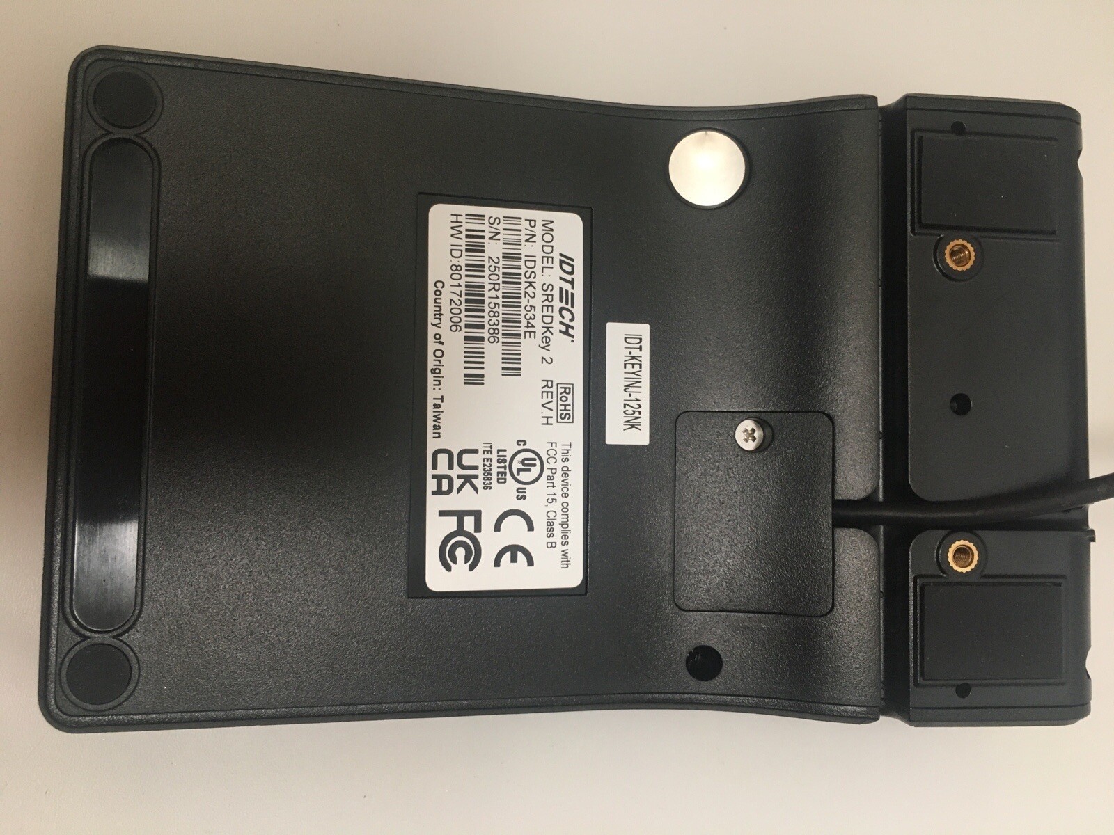 ID TECH SREDKey 2 IDSK2-534E USB 10-Key Keypad with MagStripe Reader