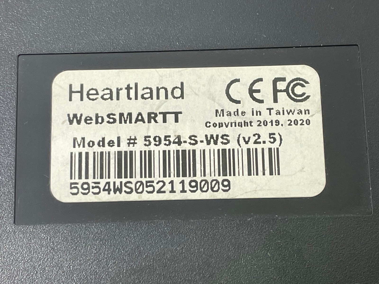 Lot of 3 Heartland WebSMARTT 5954-S-WS v2.5 Mosaic Pin Pad
