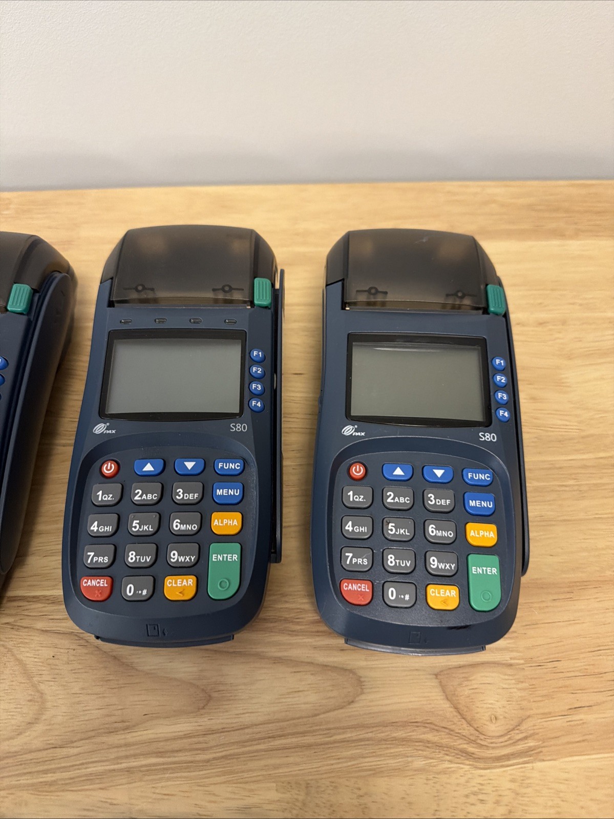 LOT OF 4 PAX S80 EMV NFC Credit Card Machine – Used UNTESTED No Power Cables