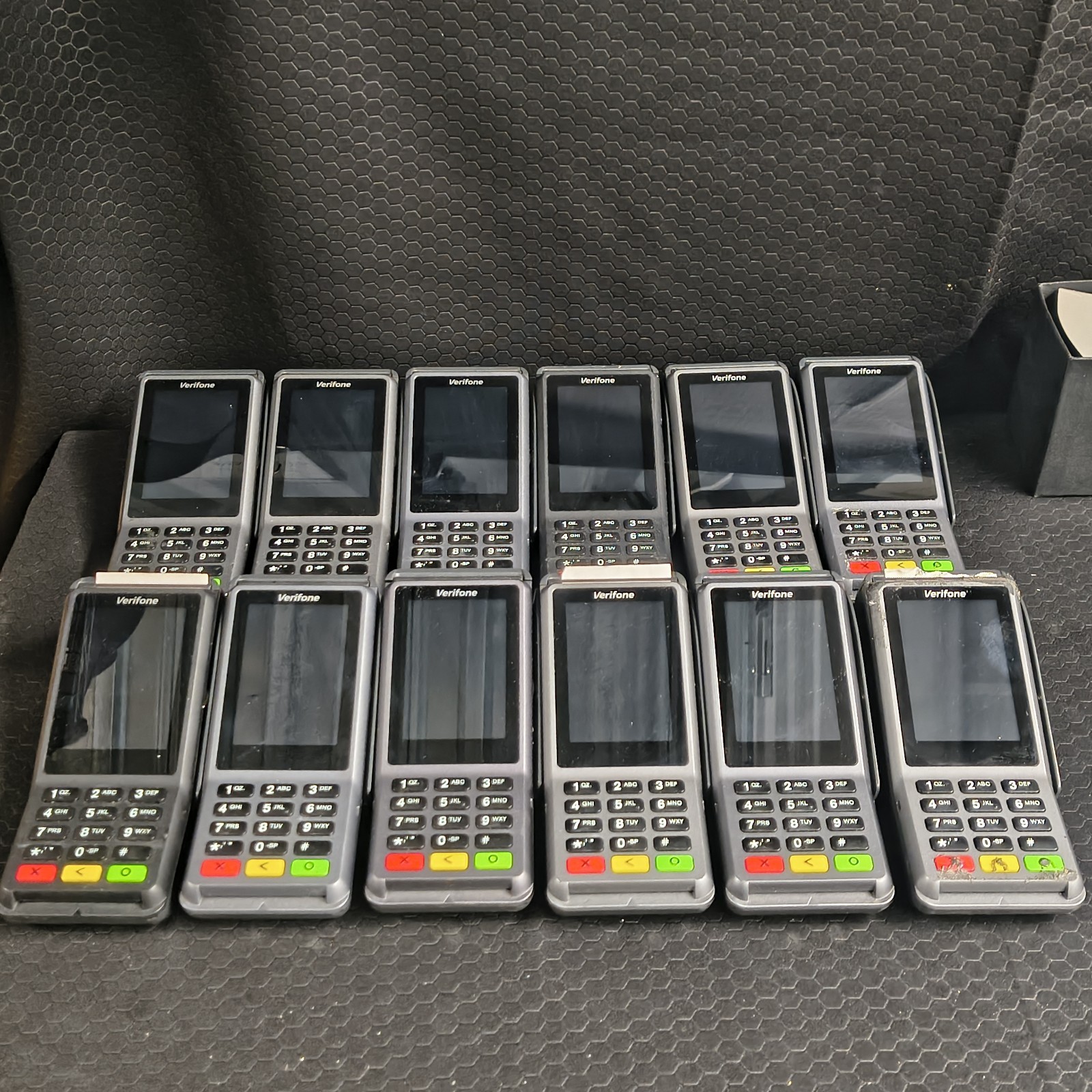 VERIFONE V400C PLUS – Lot Of 12. Untested. Sold As Is (See Pics + Desc).