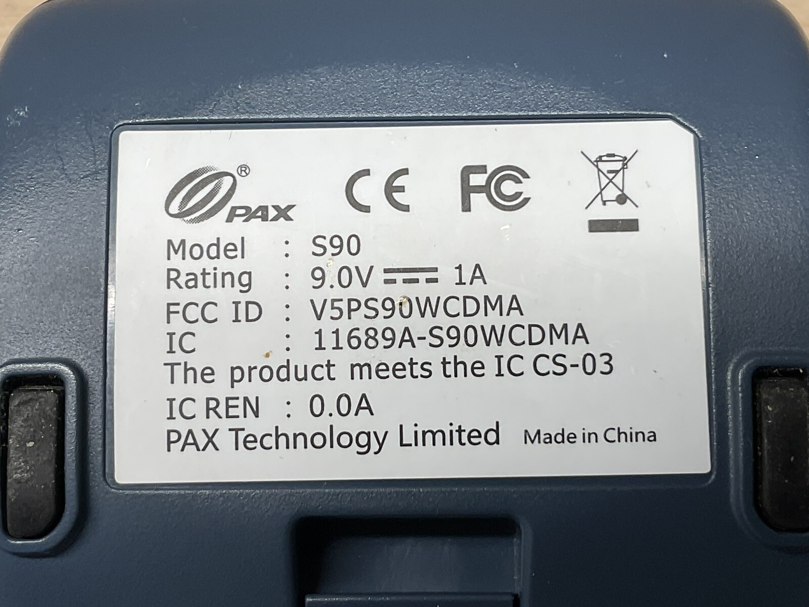 Pax S90 Blue 3G Mobile Credit Card Reader Payment Terminal/Lot Of 5 /FRA470