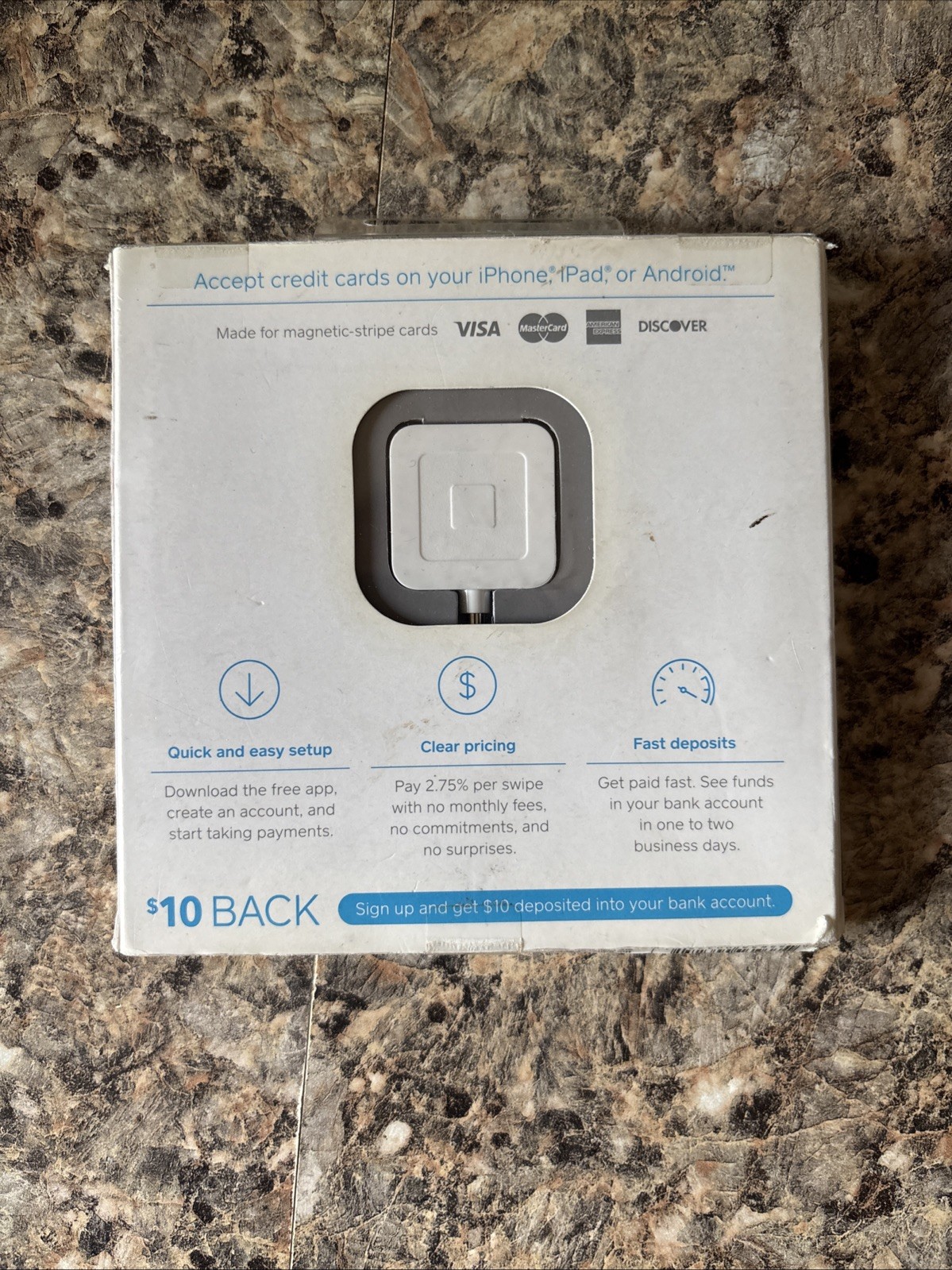 Square Credit Card Reader for Apple and Android Phones NEW