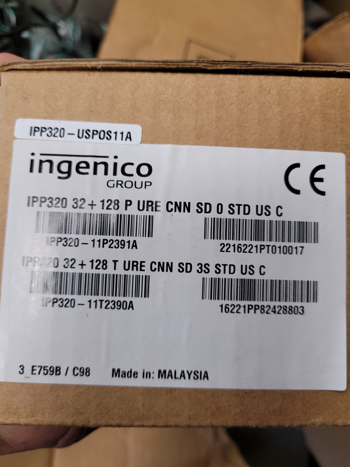 Ingenico IPP320 Payment Credit Card Terminal With Cord – New, Open Box