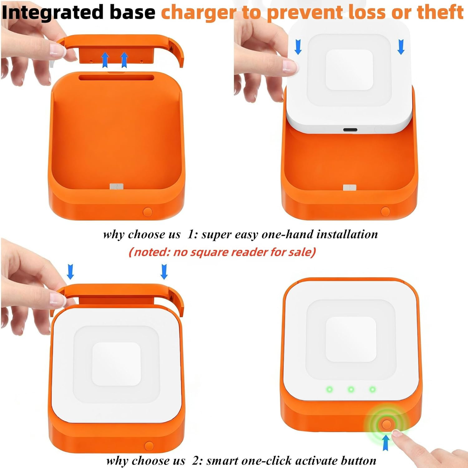 Square Dock for Square Reader 2Nd Generation, Holder Stand for Square Card
