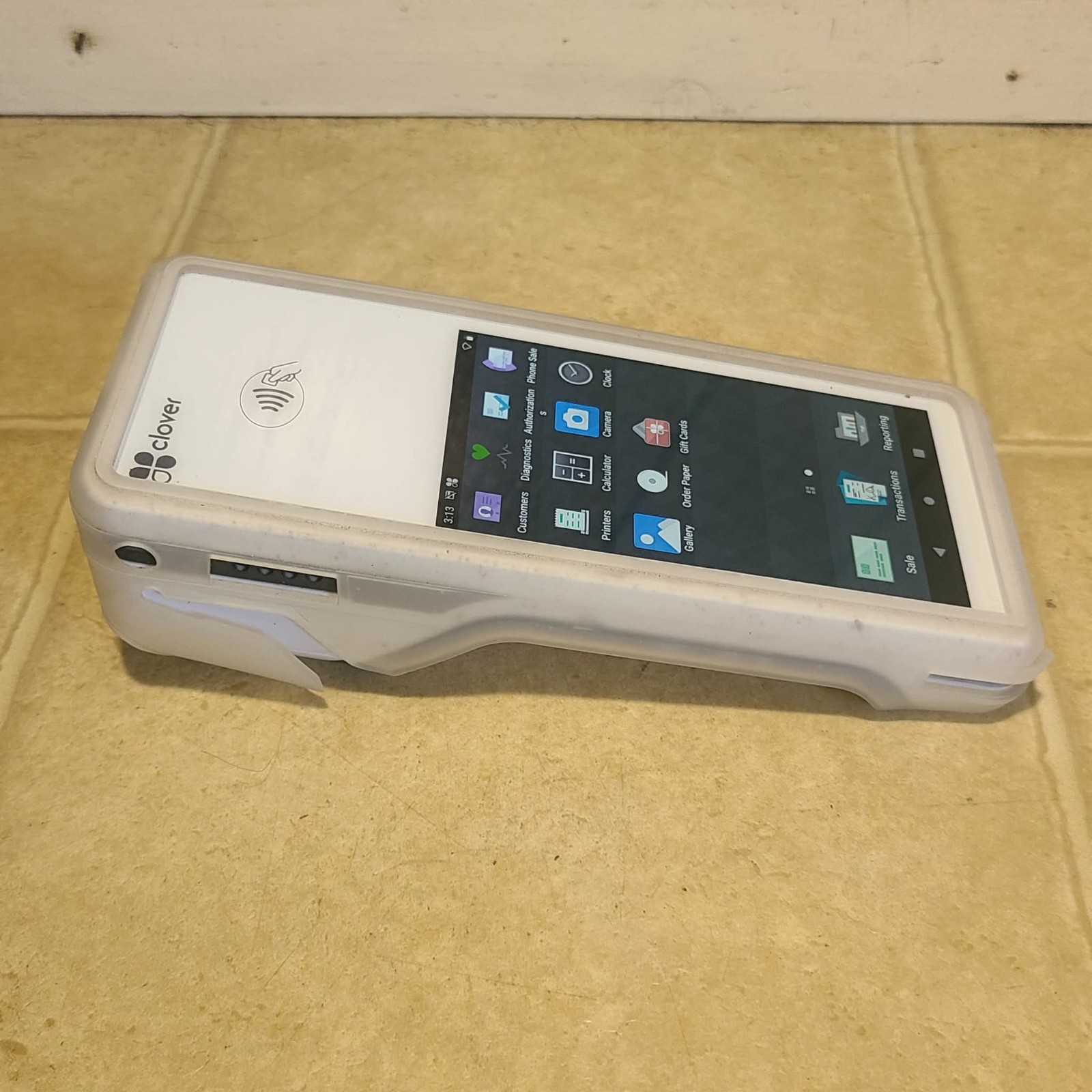 Clover Flex Mobile POS Terminal Handheld Device Locked (For Parts Only)
