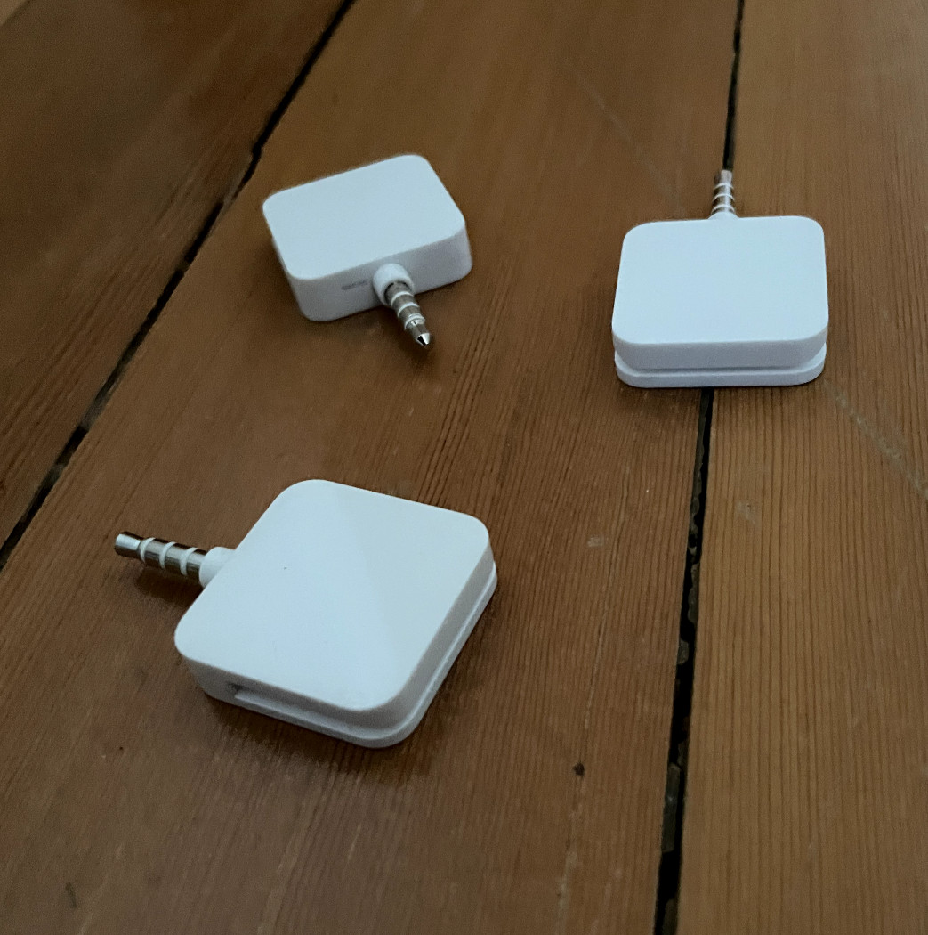3 Square Up Aux 3.5mm Headphone Credit Debit Card Readers