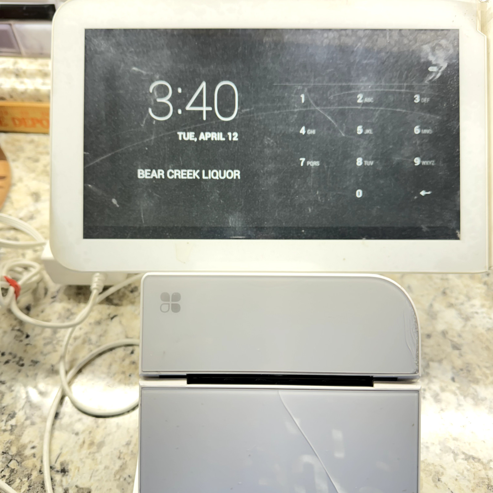 Clover Station C100 POS 1.0 System 2 Printers 1 Power Cord 2 Screens P100