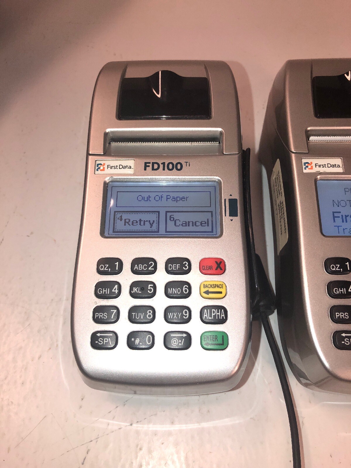 Lot -2 First Data FD100Ti Pin Pad POS Credit Card Reader