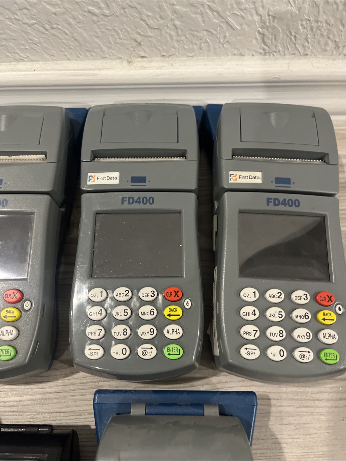 Lot Of 9 First Data FD 400/FD 130/FD 410 Pinpad Credit Card Reader