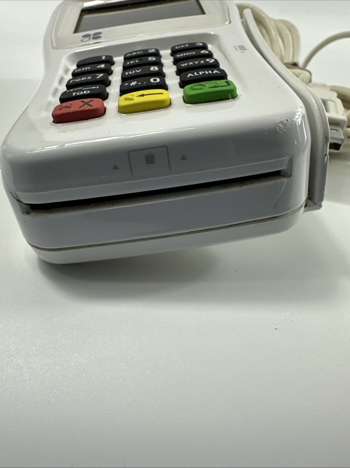 LockedClover XAC xPED-8006L2-3CR White LCD Display POS Syst Credit Card Terminal