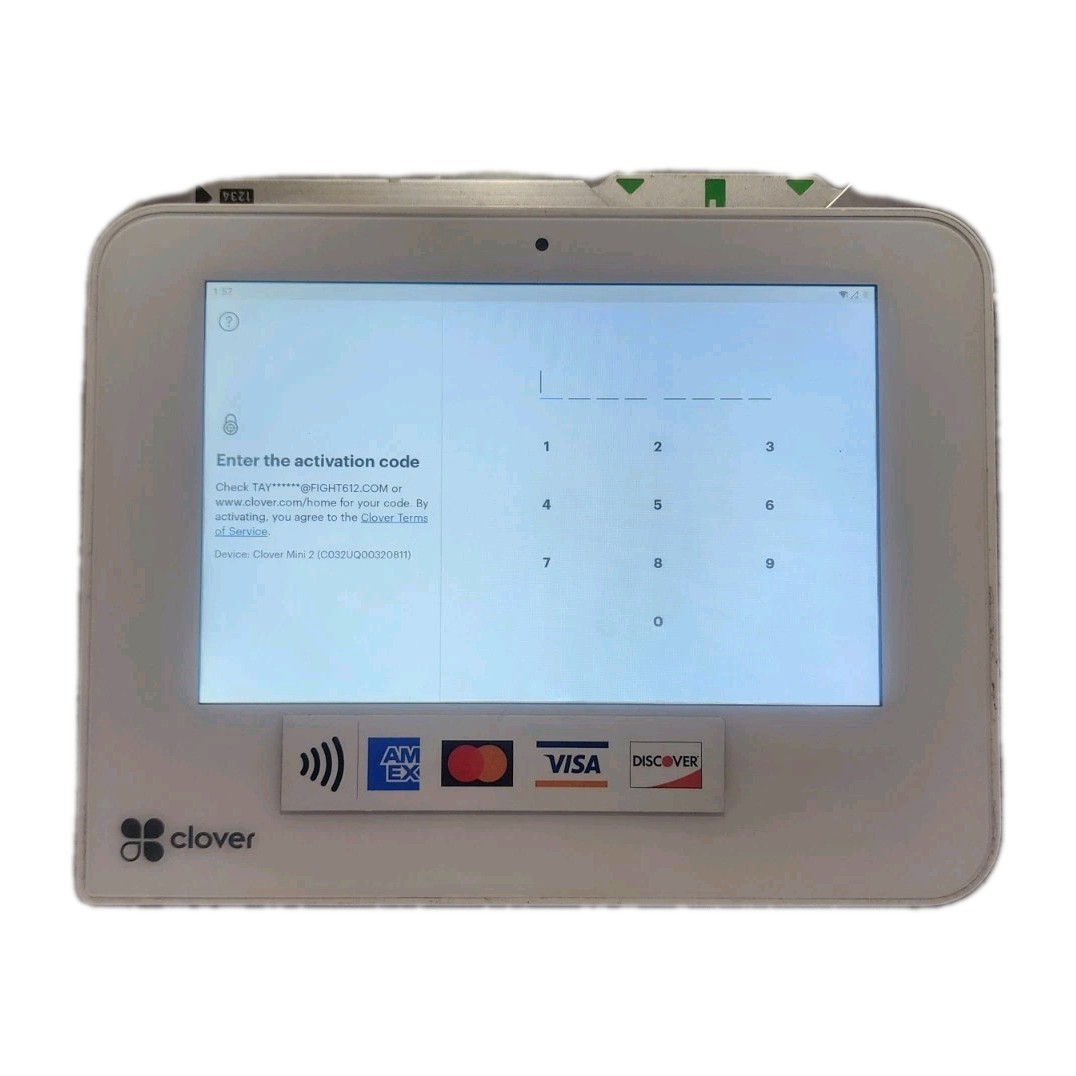 CLOVER Mini 2nd Generation C302U Credit Card Reader Please See Description