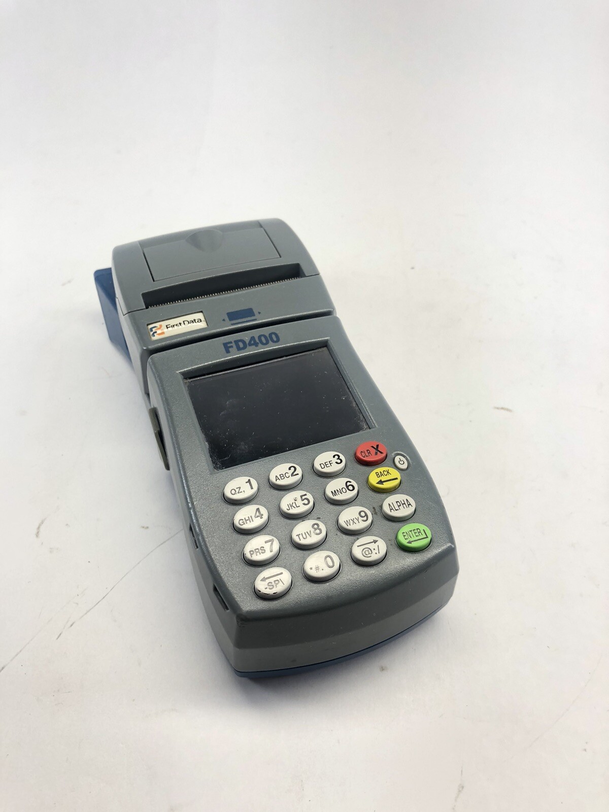 First Data FD-400 Point of Sale Credit Debit Card Machine Terminal No Charger